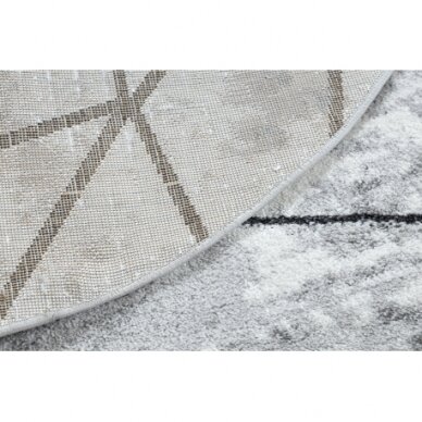 Kilimas Šiuolaikinis COZY Polygons Ratas, geometrinis, trikampiai - Struktūrinis, dviejų sluoksnių vilna, pilka 1 Kilimas Šiuolaikinis COZY Polygons Ratas, geometrinis, trikampiai - Struktūrinis, dviejų sluoksnių vilna, pilka 1