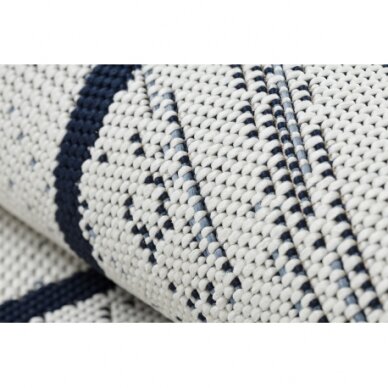 Kilimas sizalio virvelės COLOR 47272/396 Rombai Kvadratai Balta 3 Kilimas sizalio virvelės COLOR 47272/396 Rombai Kvadratai Balta 3