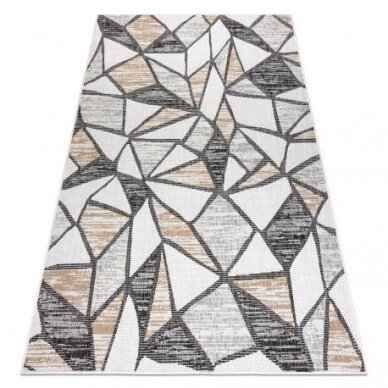 Kilimas sizalio virvelės COOPER Mosaic 22208 ecru / juoda