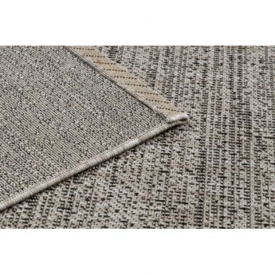 Kilimas sizalio virvelės FLOORLUX 20389 sidabras / juoda mélange 1
