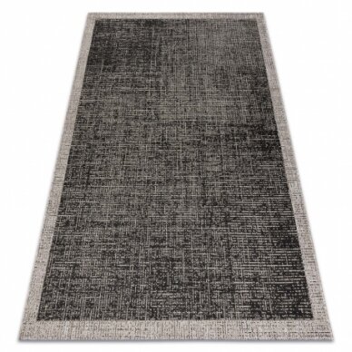 Kilimas sizalio virvelės FLOORLUX 20401 Rėmelis juoda / sidabras Kilimas sizalio virvelės FLOORLUX 20401 Rėmelis juoda / sidabras