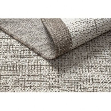 Kilimas sizalio virvelės FLOORLUX 20401 Rėmelis šampanas / taupe 2