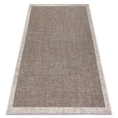 Kilimas sizalio virvelės FLOORLUX 20401 Rėmelis taupe / šampanas