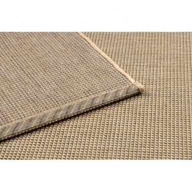 Kilimas sizalio virvelės FLOORLUX 20580 sklandžiai, vienodas, vienspalvis - natural / kava 1 Kilimas sizalio virvelės FLOORLUX 20580 sklandžiai, vienodas, vienspalvis - natural / kava 1