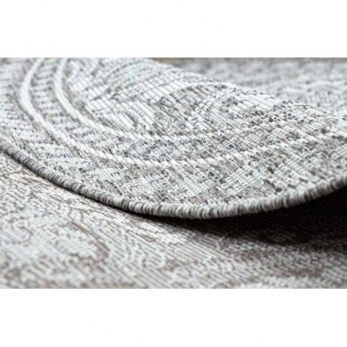 Kilimas sizalio virvelės LOFT 21193 Apskritas kilimas BOHO dramblio kaulo/sidabras/taupe 3 Kilimas sizalio virvelės LOFT 21193 Apskritas kilimas BOHO dramblio kaulo/sidabras/taupe 3