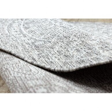 Kilimas sizalio virvelės LOFT 21207 Apskritas kilimas BOHO dramblio kaulo/sidabras/taupe 3 Kilimas sizalio virvelės LOFT 21207 Apskritas kilimas BOHO dramblio kaulo/sidabras/taupe 3
