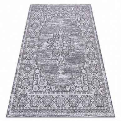Kilimas sizalio virvelės LOFT 21213 Ornamentas pilka / sidabras / dramblio kaulo Kilimas sizalio virvelės LOFT 21213 Ornamentas pilka / sidabras / dramblio kaulo