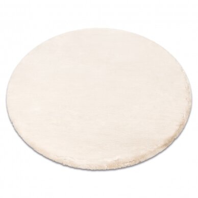Kilimas TEDDY NEW sand 52 Šagrenės smėlio spalvos labai storas, pliušinis, neslystantis