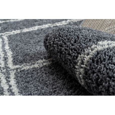 Kilimas BERBER ASILA B5970 pilka / balta kutai berberinis marokietiškas 3