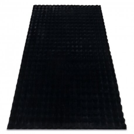 Kilimas BUBBLE black 25 TRIUŠIO KAILIŲ IMITACIJA 3D struktūrinis Kilimas BUBBLE black 25 TRIUŠIO KAILIŲ IMITACIJA 3D struktūrinis