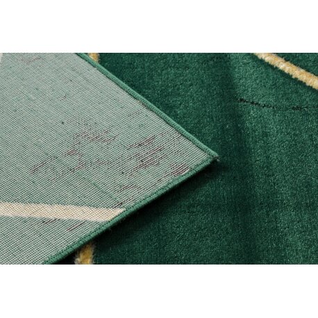Kilimas EMERALD išskirtinis 1012 glamour, stilingas geometrinis, marmuras žalias / auksas 1
