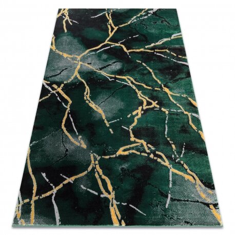 Kilimas EMERALD išskirtinis 1018 glamour, stilingas marmuras žalias / auksas Kilimas EMERALD išskirtinis 1018 glamour, stilingas marmuras žalias / auksas
