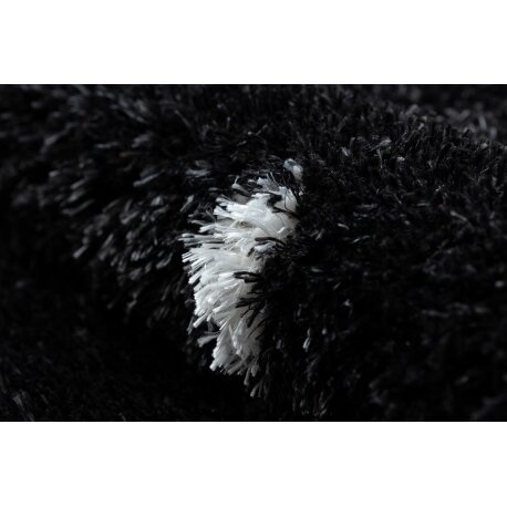 Kilimas FLUFFY 2370 Apskritas kilimas, taškai - antracitas / balta 3 Kilimas FLUFFY 2370 Apskritas kilimas, taškai - antracitas / balta 3