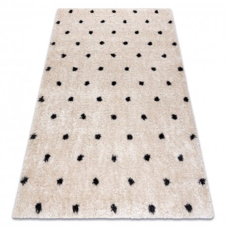 Kilimas FLUFFY 2370 taškai - kreminė / antracitas