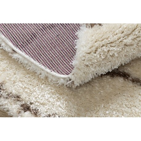 Kilimas FLUFFY 2371 Apskritas kilimas juostelės - kreminė / smėlio spalvos 2 Kilimas FLUFFY 2371 Apskritas kilimas juostelės - kreminė / smėlio spalvos 2