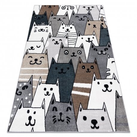 Kilimas FUN Gatti vaikams, katės multi spalva Kilimas FUN Gatti vaikams, katės multi spalva