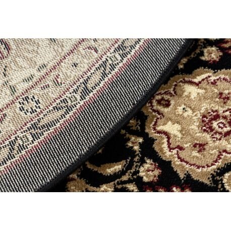 Kilimas ROYAL ADR Apskritas kilimas dizainas 521 juoda 2