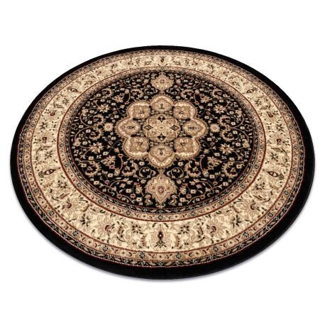 Kilimas ROYAL ADR Apskritas kilimas dizainas 521 juoda Kilimas ROYAL ADR Apskritas kilimas dizainas 521 juoda