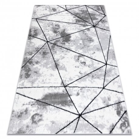 Kilimas Šiuolaikinis COZY Polygons, geometrinis, trikampiai - Struktūrinis, dviejų sluoksnių vilna, pilka Kilimas Šiuolaikinis COZY Polygons, geometrinis, trikampiai - Struktūrinis, dviejų sluoksnių vilna, pilka