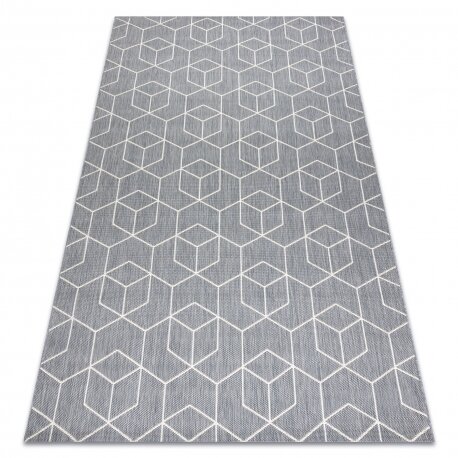 Kilimas sizalio virvelės FLAT 48655/637 kauliukai 3D Kilimas sizalio virvelės FLAT 48655/637 kauliukai 3D