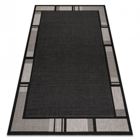Kilimas sizalio virvelės FLOORLUX 20195 juoda / sidabras Kilimas sizalio virvelės FLOORLUX 20195 juoda / sidabras