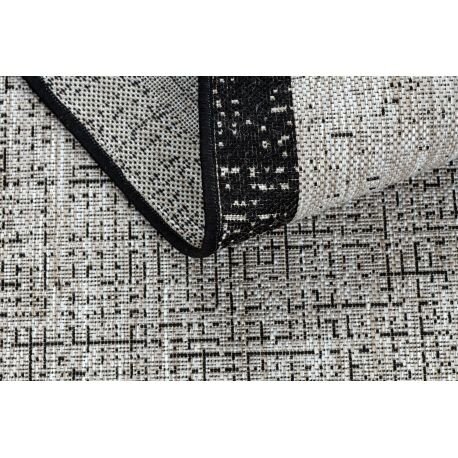 Kilimas sizalio virvelės FLOORLUX 20401 Rėmelis sidabras / juoda 2 Kilimas sizalio virvelės FLOORLUX 20401 Rėmelis sidabras / juoda 2