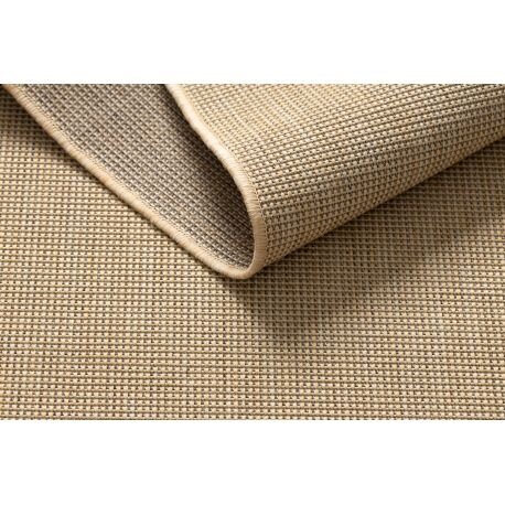 Kilimas sizalio virvelės FLOORLUX 20580 sklandžiai, vienodas, vienspalvis - natural / kava 2 Kilimas sizalio virvelės FLOORLUX 20580 sklandžiai, vienodas, vienspalvis - natural / kava 2