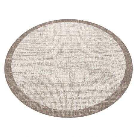 Kilimas sizalio virvelės FLOORLUX Apskritas kilimas 20401 Rėmelis šampanas / taupe Kilimas sizalio virvelės FLOORLUX Apskritas kilimas 20401 Rėmelis šampanas / taupe