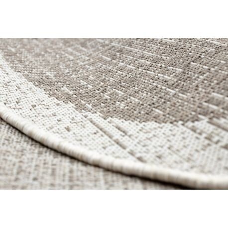 Kilimas sizalio virvelės FLOORLUX Apskritas kilimas 20401 Rėmelis taupe / šampanas 3 Kilimas sizalio virvelės FLOORLUX Apskritas kilimas 20401 Rėmelis taupe / šampanas 3