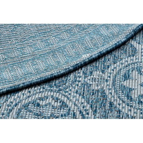 Kilimas sizalio virvelės LOFT 21193 Apskritas kilimas BOHO dramblio kaulo/sidabras/mėlyna 1 Kilimas sizalio virvelės LOFT 21193 Apskritas kilimas BOHO dramblio kaulo/sidabras/mėlyna 1