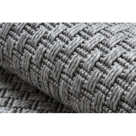 Kilimas TIMO 6272 sizalio lauke rėmelis pilka 3