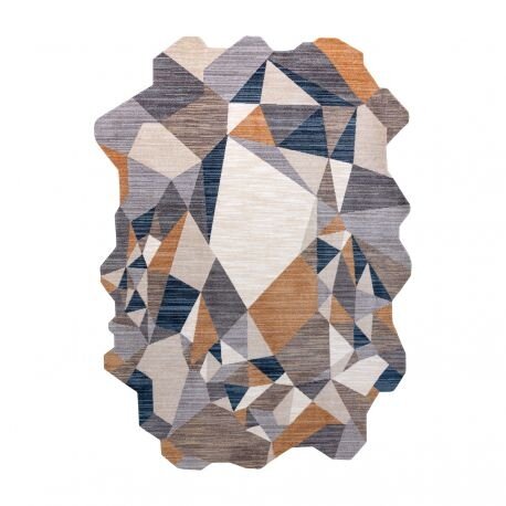 Kilimas TINE 75419A Mosaic - Šiuolaikinis, netaisyklingos formos pilka / geltona Kilimas TINE 75419A Mosaic - Šiuolaikinis, netaisyklingos formos pilka / geltona