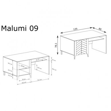 Rašomasis stalas "MALUMI" 3