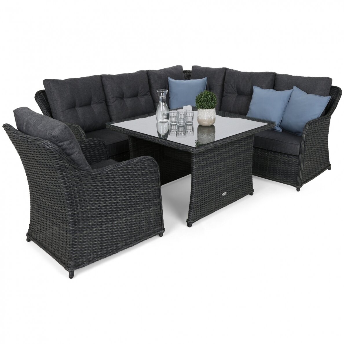 Lauko baldų komplektas BERGAMO GREY 2