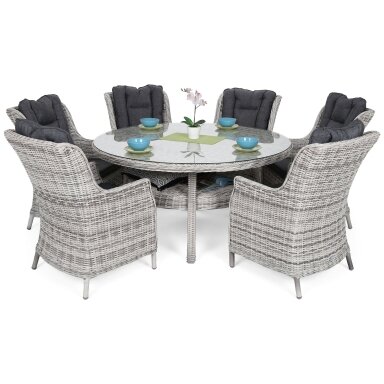 Lauko baldų komplektas Bristol Round Elegant 6+1