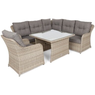 Lauko baldų komplektas BERGAMO Beige / Beige Melange Lauko baldų komplektas BERGAMO Beige / Beige Melange