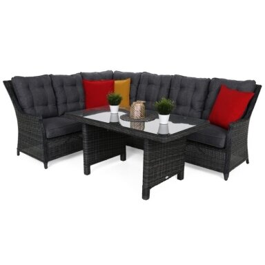 Lauko baldų komplektas ALICANTE GREY / GREY MELANGE