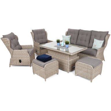 Lauko baldų komplektas MEMFIS BEIGE / BEIGE MELANGE