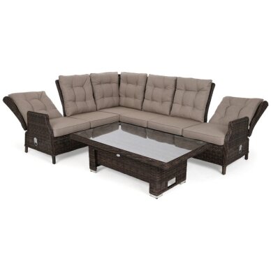 Lauko baldų komplektas TRIVENTO BROWN MAT  3