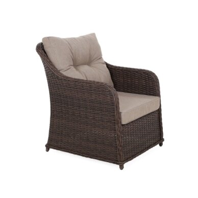 Lauko baldų komplektas BERGAMO Brown Mat / Brown Melange 4