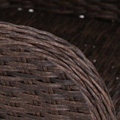 Lauko baldų komplektas BERGAMO Brown Mat / Brown Melange 5