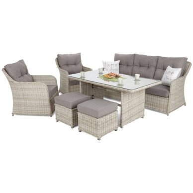 Lauko baldų komplektas BERGAMO BEIGE 1 Lauko baldų komplektas BERGAMO BEIGE 1