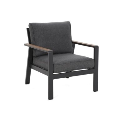 Lauko baldų komplektas TURYN DARK GREY / GREY MELANGE 4 Lauko baldų komplektas TURYN DARK GREY / GREY MELANGE 4