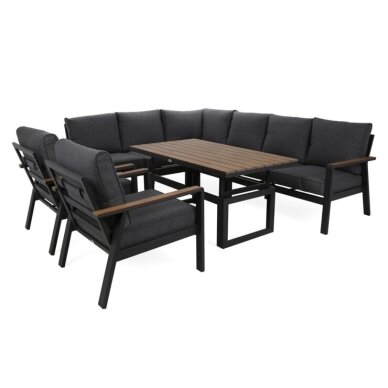 Lauko baldų komplektas TURYN DARK GREY 1 Lauko baldų komplektas TURYN DARK GREY 1