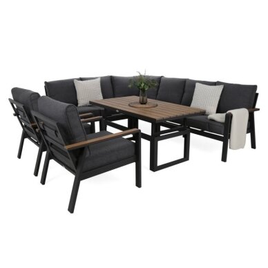 Lauko baldų komplektas TURYN DARK GREY