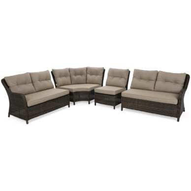 Lauko baldų komplektas WINDSOR BROWN MAT /BROWN MELANGE 3 Lauko baldų komplektas WINDSOR BROWN MAT /BROWN MELANGE 3