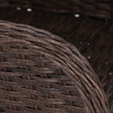 Lauko baldų komplektas BERGAMO Brown Mat / Brown Melange 5 Lauko baldų komplektas BERGAMO Brown Mat / Brown Melange 5