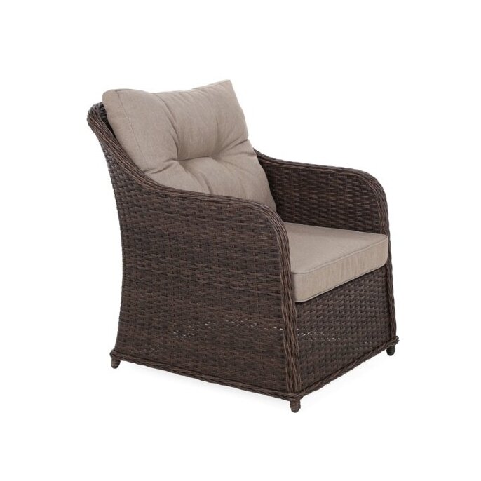 Lauko baldų komplektas BERGAMO Brown Mat / Brown Melange 4