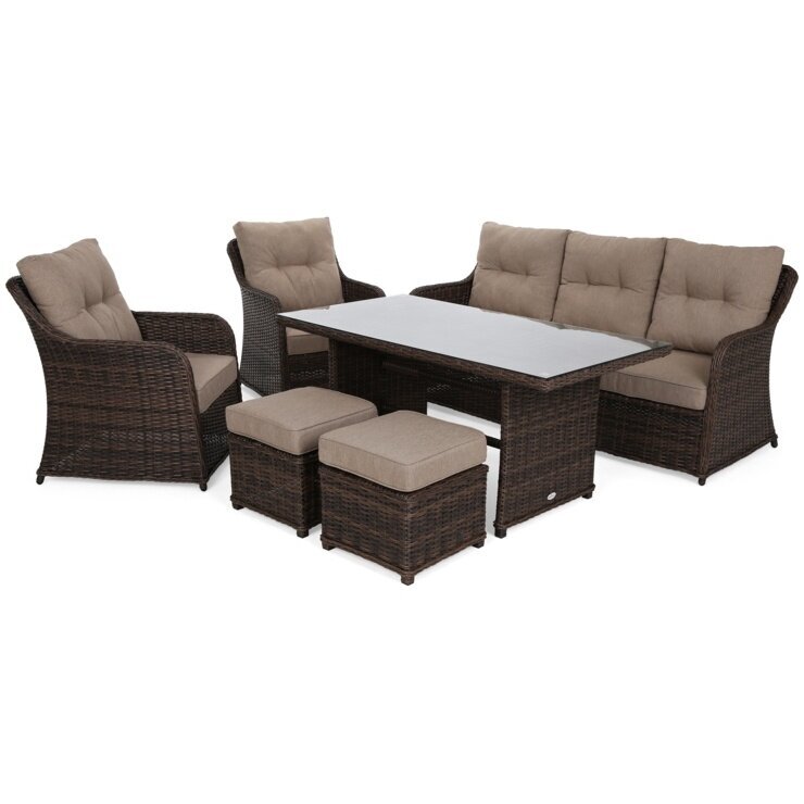 Lauko baldų komplektas BERGAMO BROWN MAT Lauko baldų komplektas BERGAMO BROWN MAT