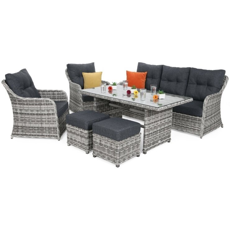 Lauko baldų komplektas BERGAMO LIGHT GREY  1